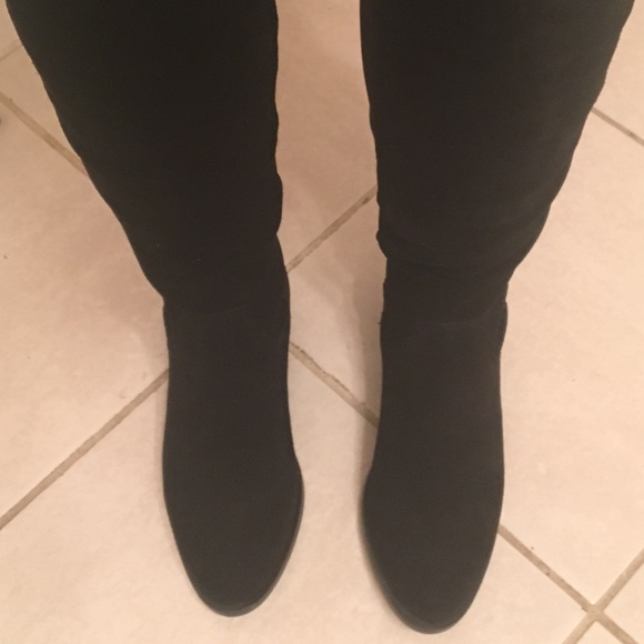 Black Suede Boots - Picture 3 of 6